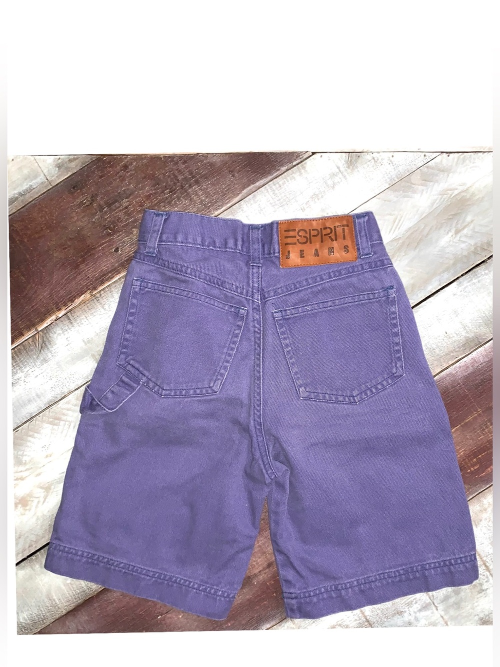 Esprit Vintage Purple High-Rise Denim Shorts Girls size 12